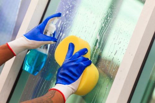 Deep cleaning services for a business facility