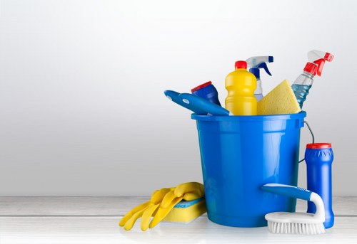 Waste and hygiene management in a communal bin room